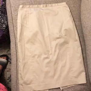 Tan pencil skirt